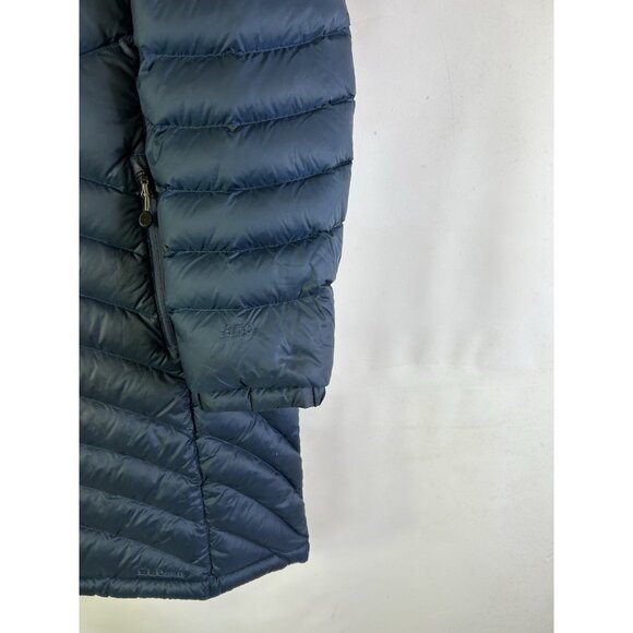 L.L. Bean 850 Down Fill Quilted Puffer Coat Jacket Blue Womens - Picture 3 of 8
